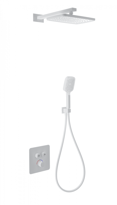 Душевая система с термостатом встраиваемая, Wonzon &amp; Woghand, WW-B4003-MW цвет: белый