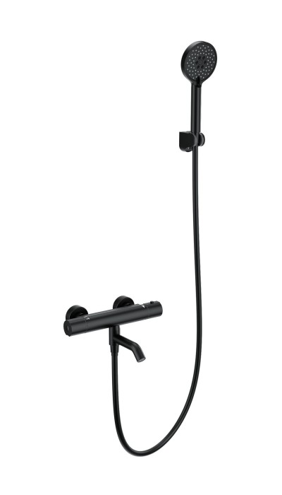 Смеситель для ванны с душем и термостатом, Wonzon &amp; Woghand, WW-B3029-A1-MB цвет: черный