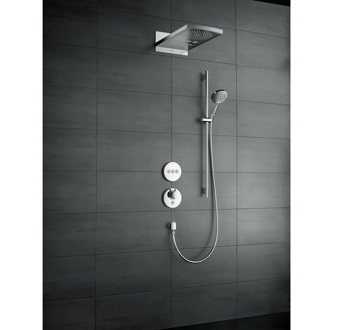 Душевой гарнитур со штангой 90см Raindance Select S Hansgrohe, хром арт. 26323000