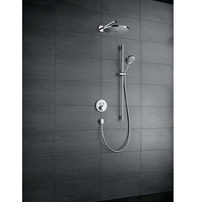 Душевой гарнитур со штангой 90см Raindance Select S Hansgrohe, хром арт. 26323000