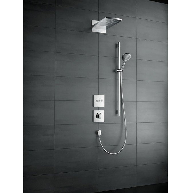 Душевой гарнитур со штангой 90см Raindance Select S Hansgrohe, хром арт. 26323000