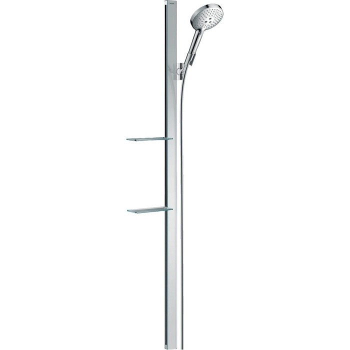 Душевой гарнитур со штангой 150 и мыльницей Raindance Select S Hansgrohe, хром арт. 27646000