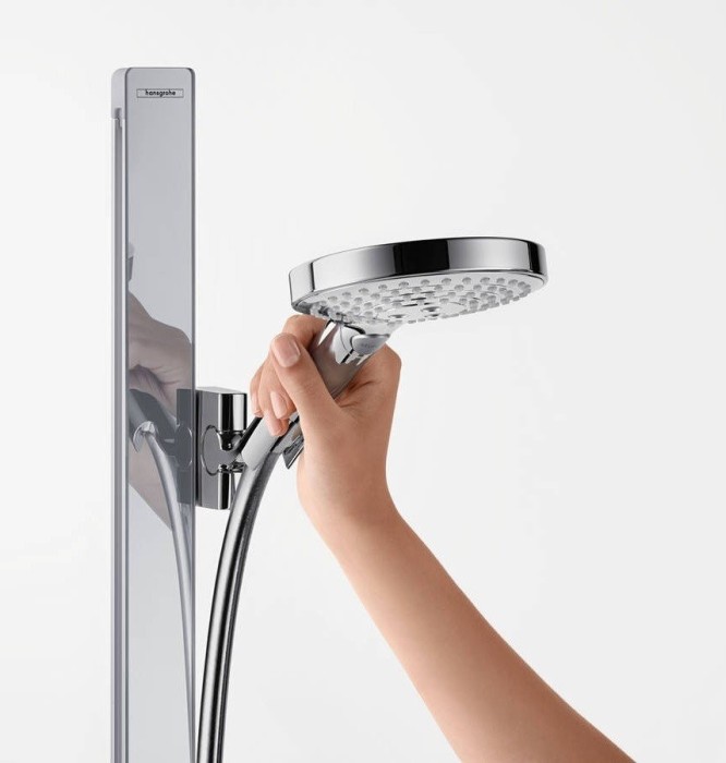 Душевой гарнитур со штангой 150 и мыльницей Raindance Select S Hansgrohe, хром арт. 27646000