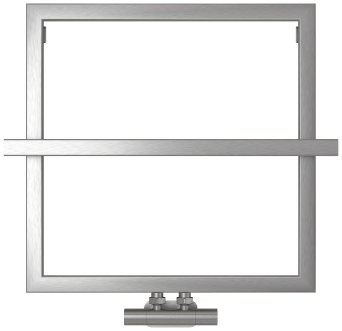 Сунержа Водяной полотенцесушитель 530x530, Штиль EU50+, 071-0256-5353 цвет: сатин