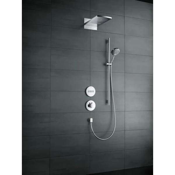 Термостат для душа HighFlow скрытого монтажа, с клапаном для ручного душа, Hansgrohe ShowerSelect S, хром арт. 15742000