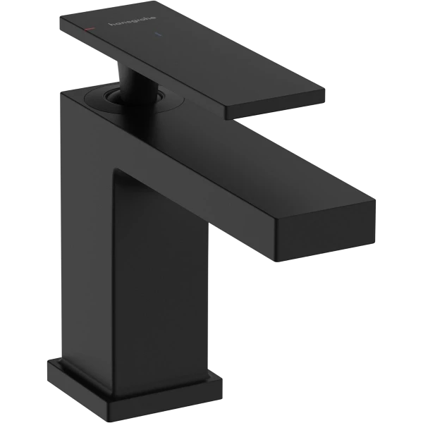 Смеситель для раковины EcoSmart+, CoolStart, Hansgrohe Tecturis E, чёрный арт. 73001670