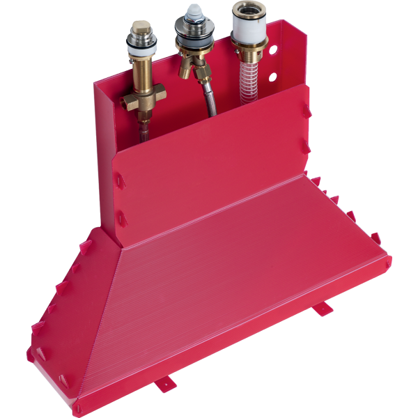 Встраиваемая часть однорычажного смесителя на край ванны на 3 отверстия Secubox, Hansgrohe, арт. 13437180