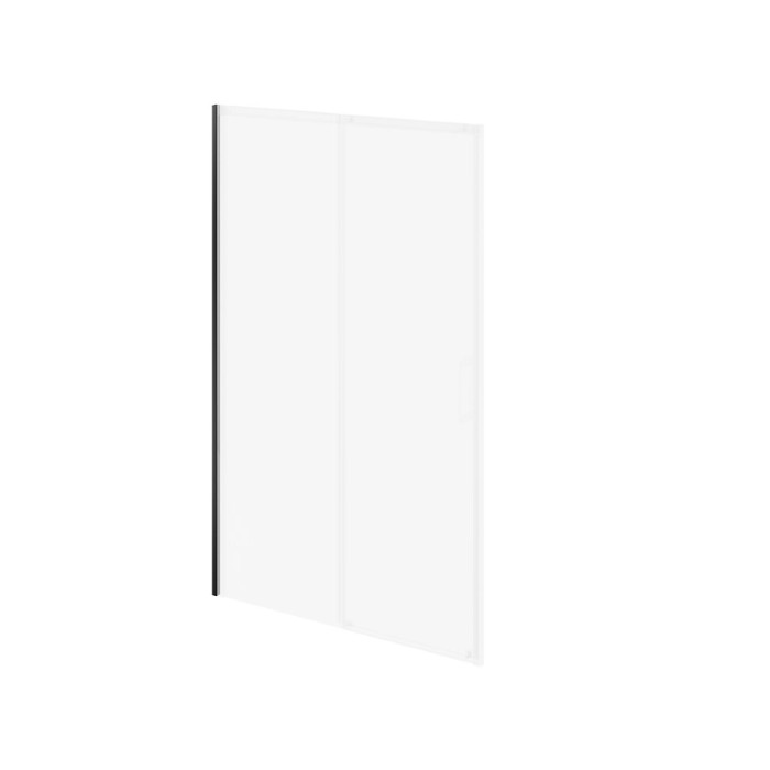 Душевой профиль для раздвижной двери 195, Vetro Kerama Marazzi, черный - VE.PRO.195.SD.BLK.M