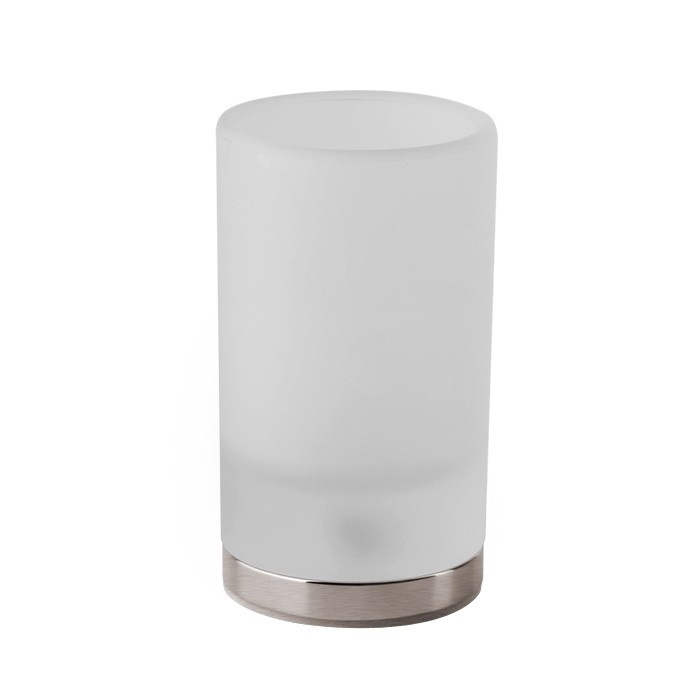 Стакан для зубных щеток настольный, сатинированное стекло, Gessi Emporio Accessories, finox brushed nickel арт. 38833#149