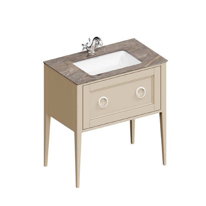 Тумба напольная с ящиком 80см, Plaza classic Kerama Marazzi, бежевый - PL.CN.80.1\CAP.M