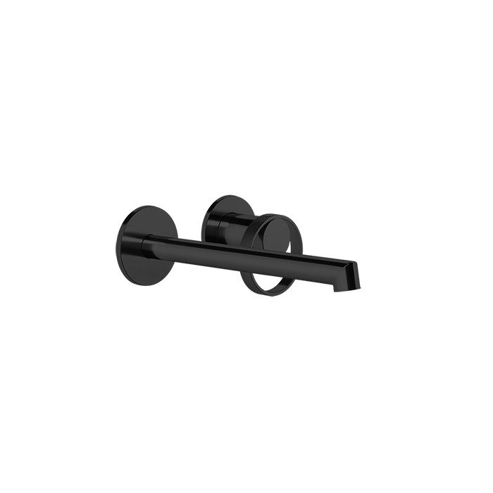 Смеситель для ванны, встраиваемый, с изливом 19.4-21.4см., Gessi Anello, black xl (внешняя часть) арт. 63383#299