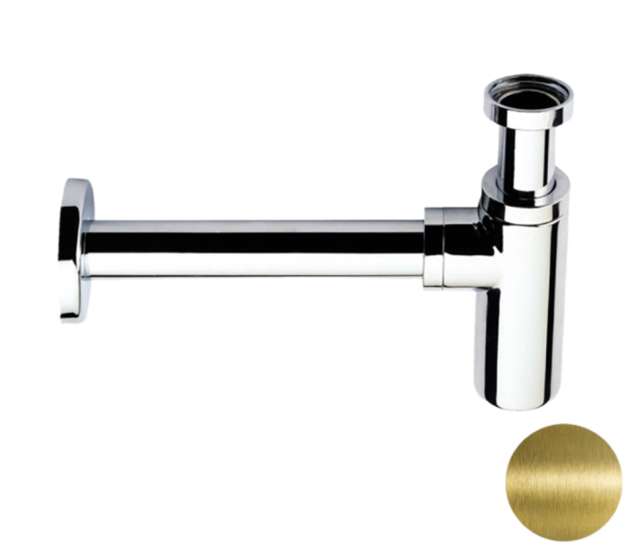 Сифон 1”1/4 бронза глянцевый, Remer, 958LVO