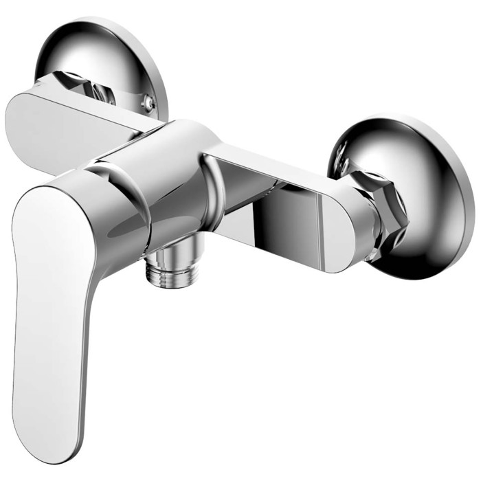 Смеситель для ванны с ручным душем, керамический картридж, хром, Azario Elvis арт. AZ-WWK338155C