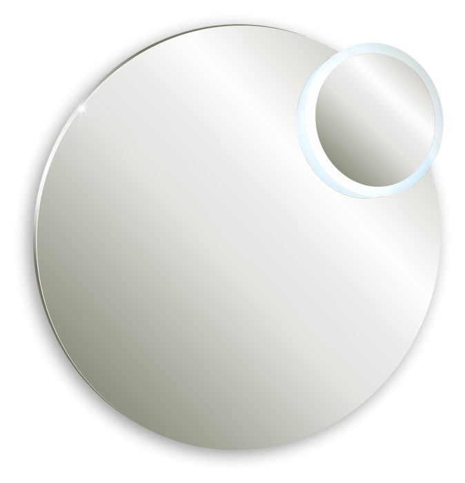 Зеркало D1000 c подсветкой и диммером, сенсорный выключатель, Azario Satellit - LED-00002484