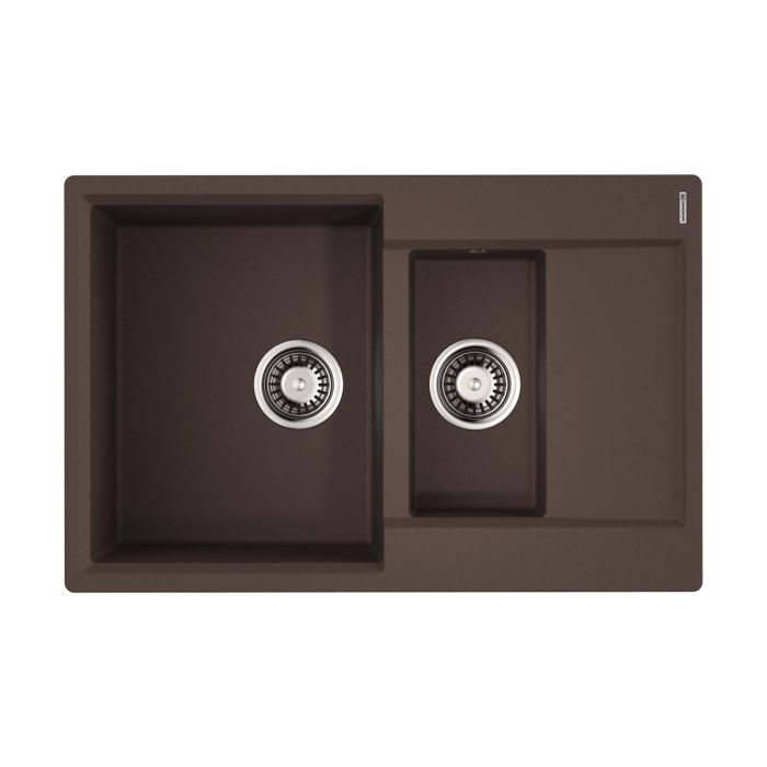 Кухонная мойка Omoikiri Daisen 78-2T-DC Tetogranit, цвет темный шоколад арт. 4993534