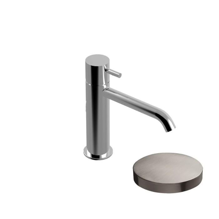 Смеситель для раковины однорычажный, без донного клапана, Giulini My future, никель матовый арт. 5905/SCNKO