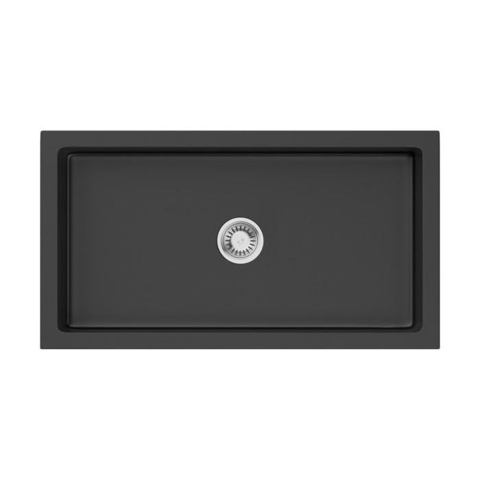 Кухонная мойка Omoikiri Mikura 83-BL Natceramic, цвет черный арт. 4997081