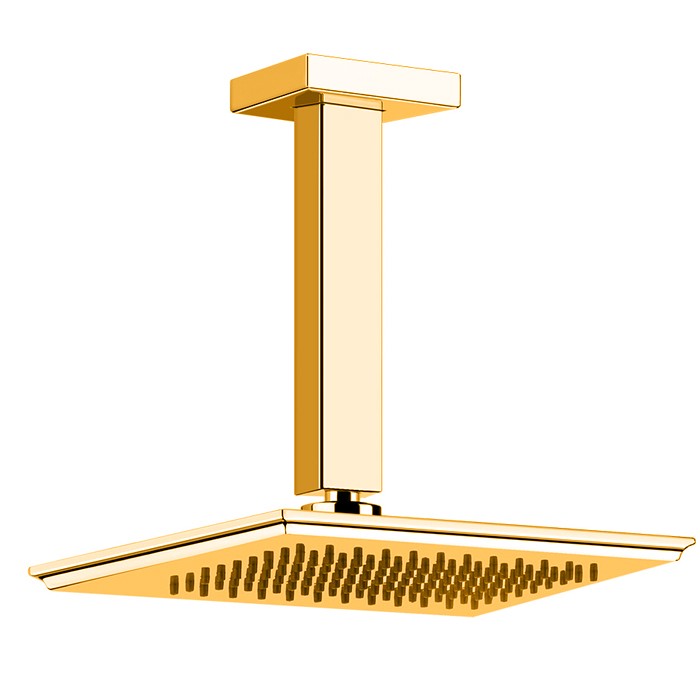Верхний душ потолочный, высота 243мм, Gessi Eleganza, золото арт. 46152#080