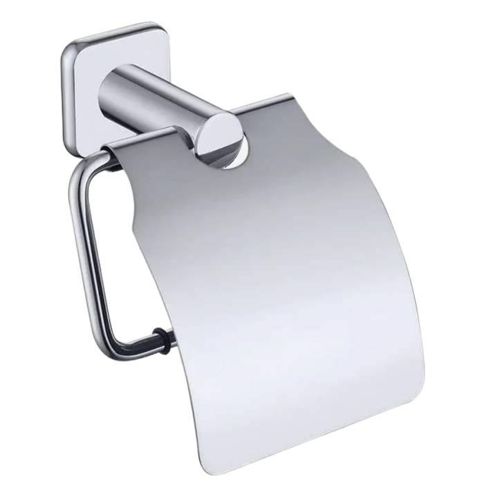 Держатель для туалетной бумаги с крышкой, Wonzon &amp; Woghand, WW-V1802-CR цвет: хром
