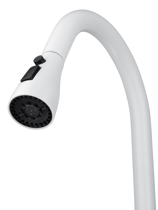 Смеситель для кухни с выдвижным изливом, Wonzon & Woghand, WW-AE54123-MW цвет: белый