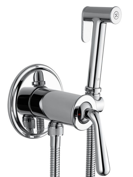 Смеситель с гигиеническим душем встраиваемый, Wonzon & Woghand Steam, WW-88829008-CR цвет: хром