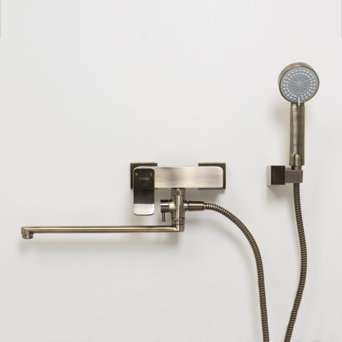 Смеситель для ванны с длинным изливом Exter 1600 WasserKRAFT арт. 1602L