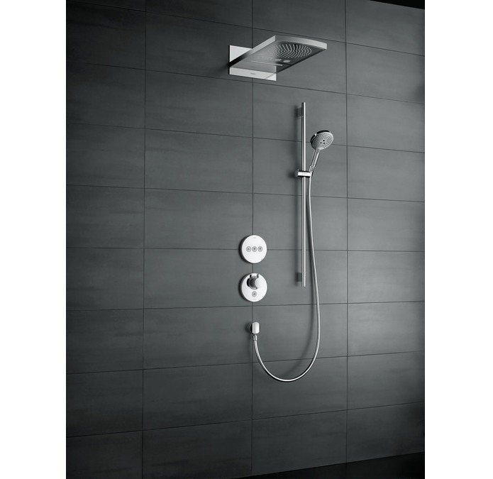 Душевой гарнитур со штангой 90см Raindance Select S Hansgrohe, хром арт. 26322000