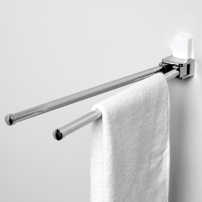 Держатель полотенец двойной WasserKRAFT Leine K-5000 WHITE арт. K-5031W