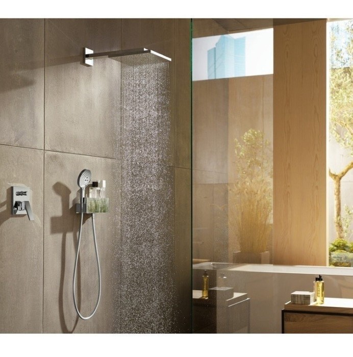 Верхний душ с настенным кронштейном Raindance E Hansgrohe, хром арт. 26238000