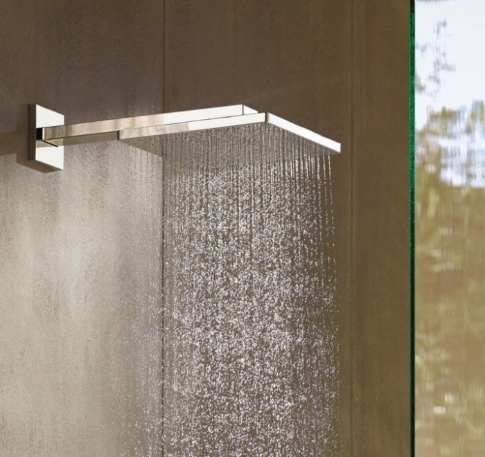 Верхний душ с настенным кронштейном Raindance E Hansgrohe, хром арт. 26238000