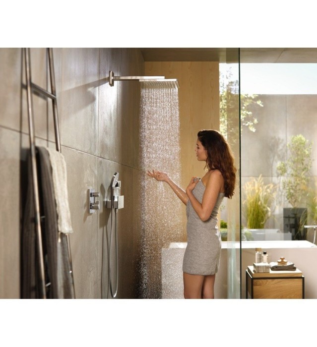 Верхний душ с настенным кронштейном Raindance E Hansgrohe, хром арт. 26238000