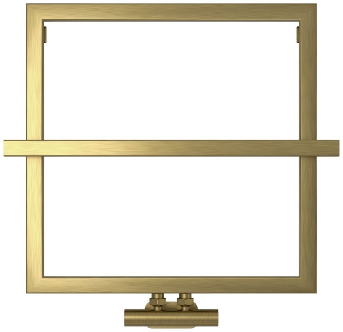 Сунержа Водяной полотенцесушитель 530x530, Штиль EU50+, 051-0256-5353 цвет: состаренная латунь