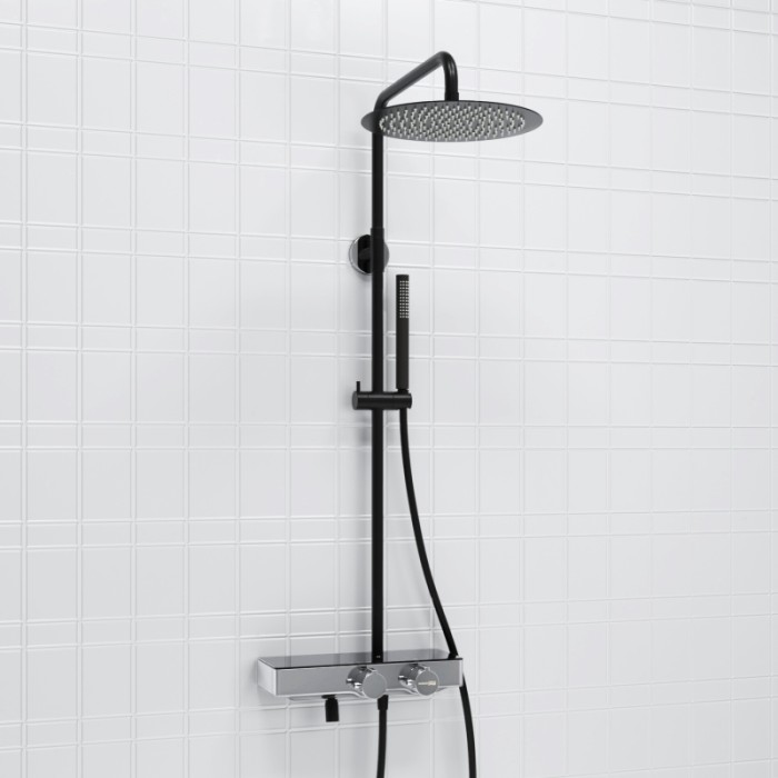 Душевая система с термостатическим смесителем WasserKRAFT арт. A114.160.217.CB Thermo