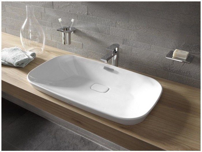 Полувстраиваемая раковина на 75 см, Neorest TOTO, LW3717HY цвет: белый