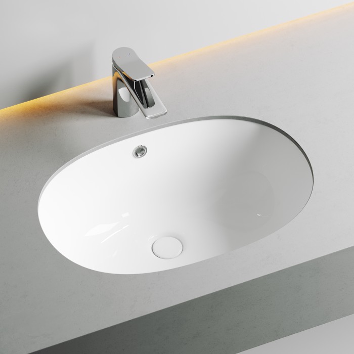 Встраиваемая раковина под столешницу Ceramicanova Element, белый арт. CN6044