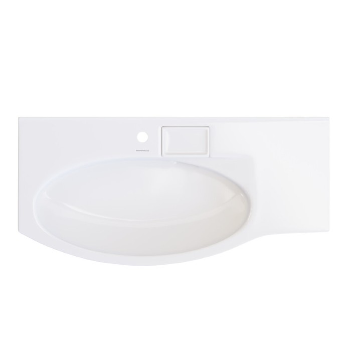 Раковина мебельная левая 100,7x47,8см, Riva Kerama Marazzi, белый - RV.wb.100Lh