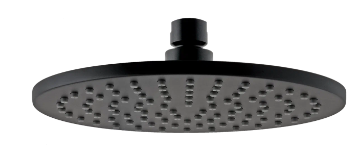 Верхний душ с шарнирным соединением 20 см черный матовый, Remer, 359MM20NOx