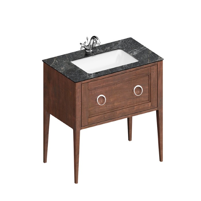 Тумба напольная с ящиком 80см, Plaza classic Kerama Marazzi, коричневый - PL.CN.80.1\NUT.M