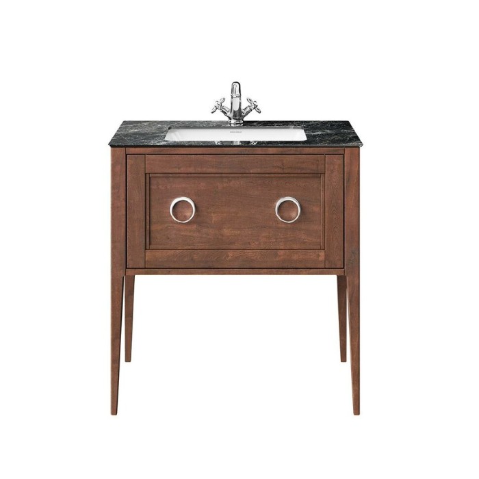 Тумба напольная с ящиком 80см, Plaza classic Kerama Marazzi, коричневый - PL.CN.80.1\NUT.M