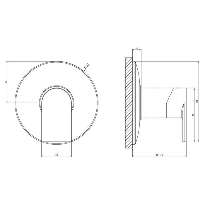Смеситель для душа, встраиваемый, Gessi Emporio Via manzoni, хром арт. 38654#031