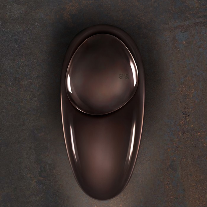 Смеситель для раковины дизайнерский, на 1 отверстие, Gessi Equilibrio, медь арт. 52001#030 52002#030