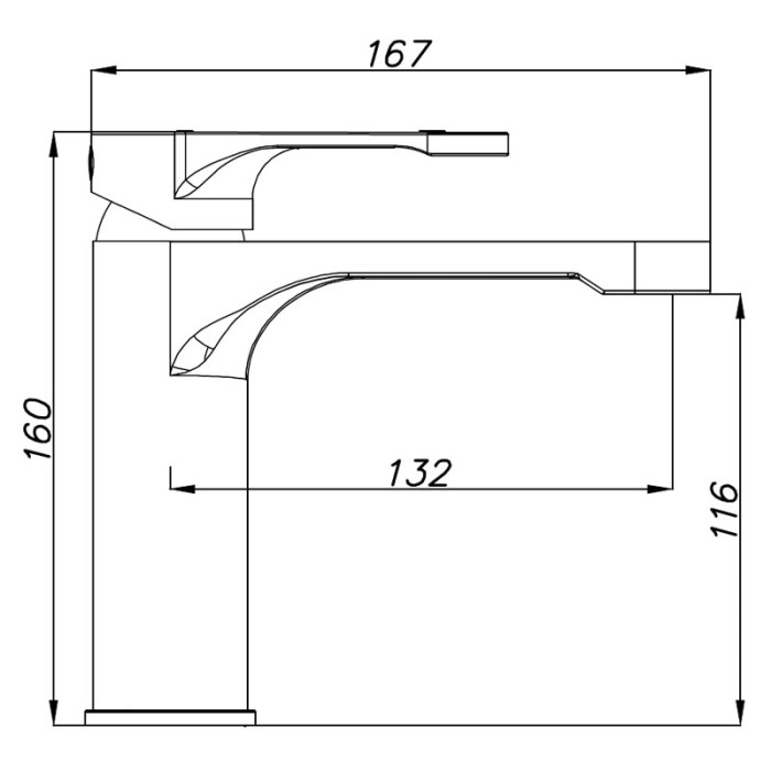 Смеситель для раковины, черный, Azario VIANO арт. AZ-158345224