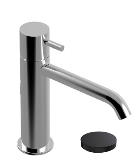 Смеситель для раковины однорычажный, без донного клапана, Giulini My future, цвет-черный матовый арт. 5905/SCNO