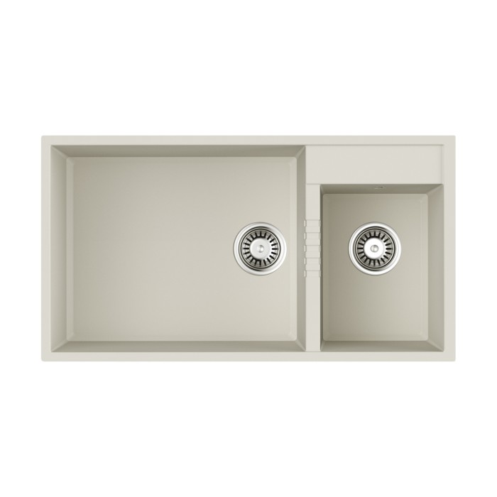 Кухонная мойка Omoikiri Tedori 85-2-U-PL Tetogranit, цвет платина арт. 4993947