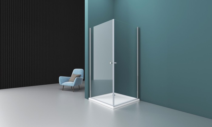 Душевой уголок 90x195 BelBagno, глянцевый хром, Etna арт. ETNA-AH-2-90/100-C-Cr
