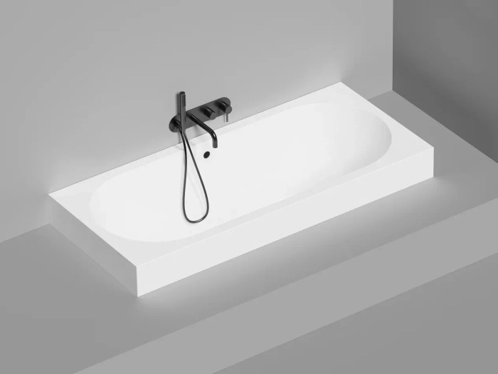 Ванна встраиваемая 170x75, глянцевая, Salini ORNELLA AXIS арт. 103413GRF