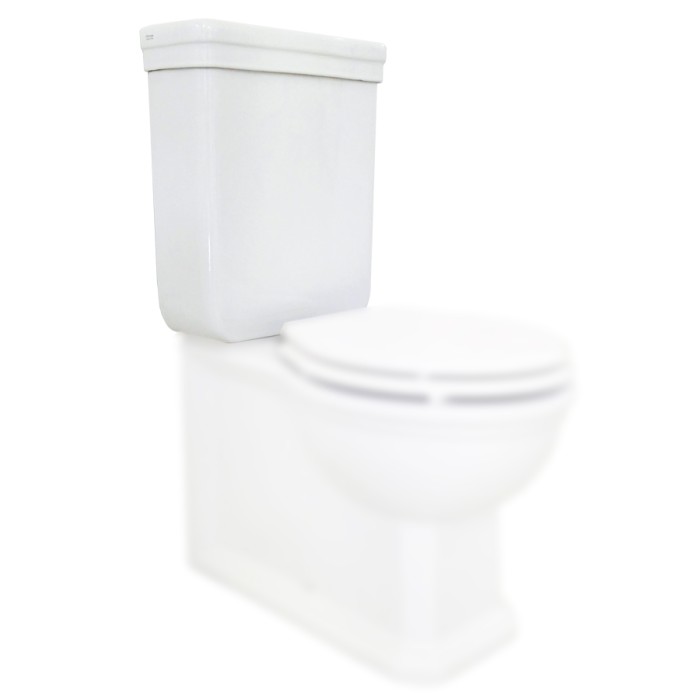 Бачок с двухрежимным сливным механизмом, Olympia ceramica Impero style, белый глянцевый, механизм - бронза арт. IMP71PF201BR