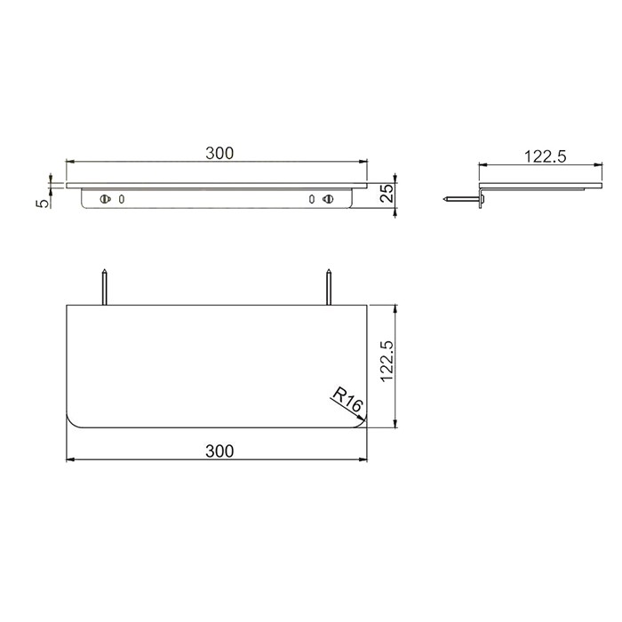 Fima Carlo Frattini Полка 300 мм., Switch, F6200/30MB цвет: белый