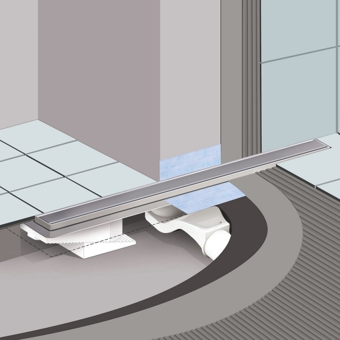 Душевой лоток BERGES В1 Keramik 800, хром глянец, S-сифон D50/105 H50, арт.091019