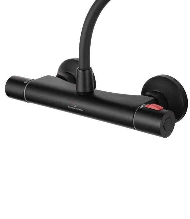 Смеситель для душа с термостатом, Wonzon & Woghand Inn, WW-B1005-A-MB цвет: черный